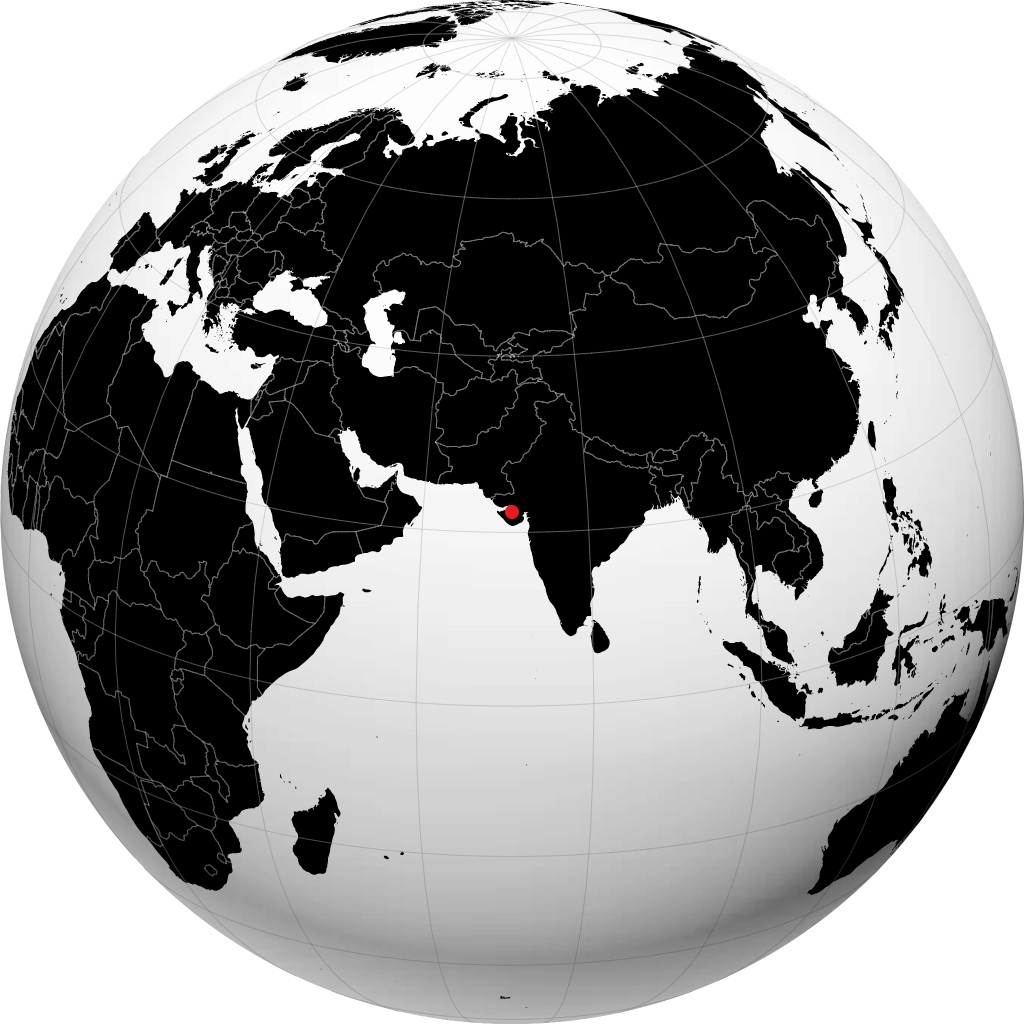 Rajkot sur le globe