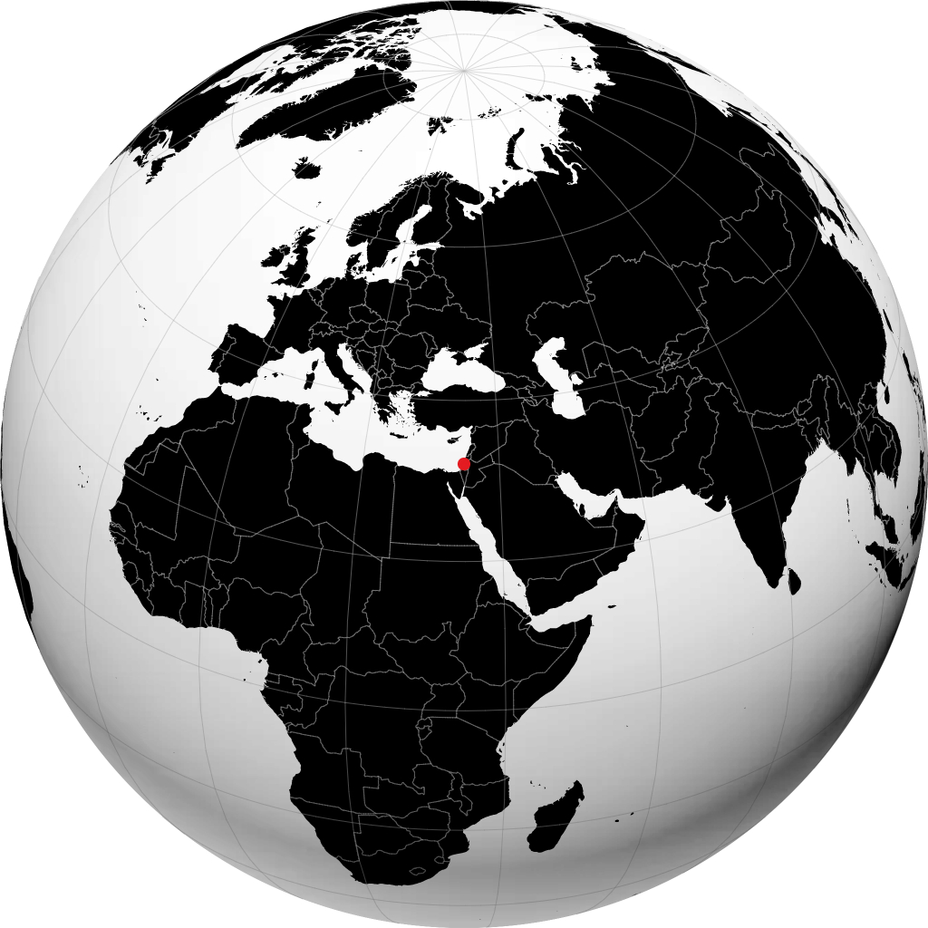 Ramat HaSharon sur le globe