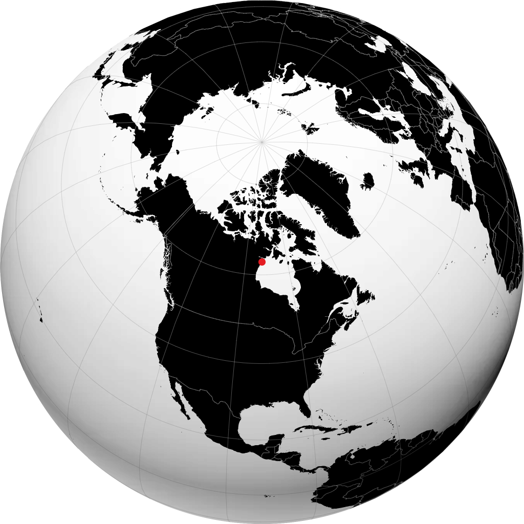 Rankin Inlet sur le globe