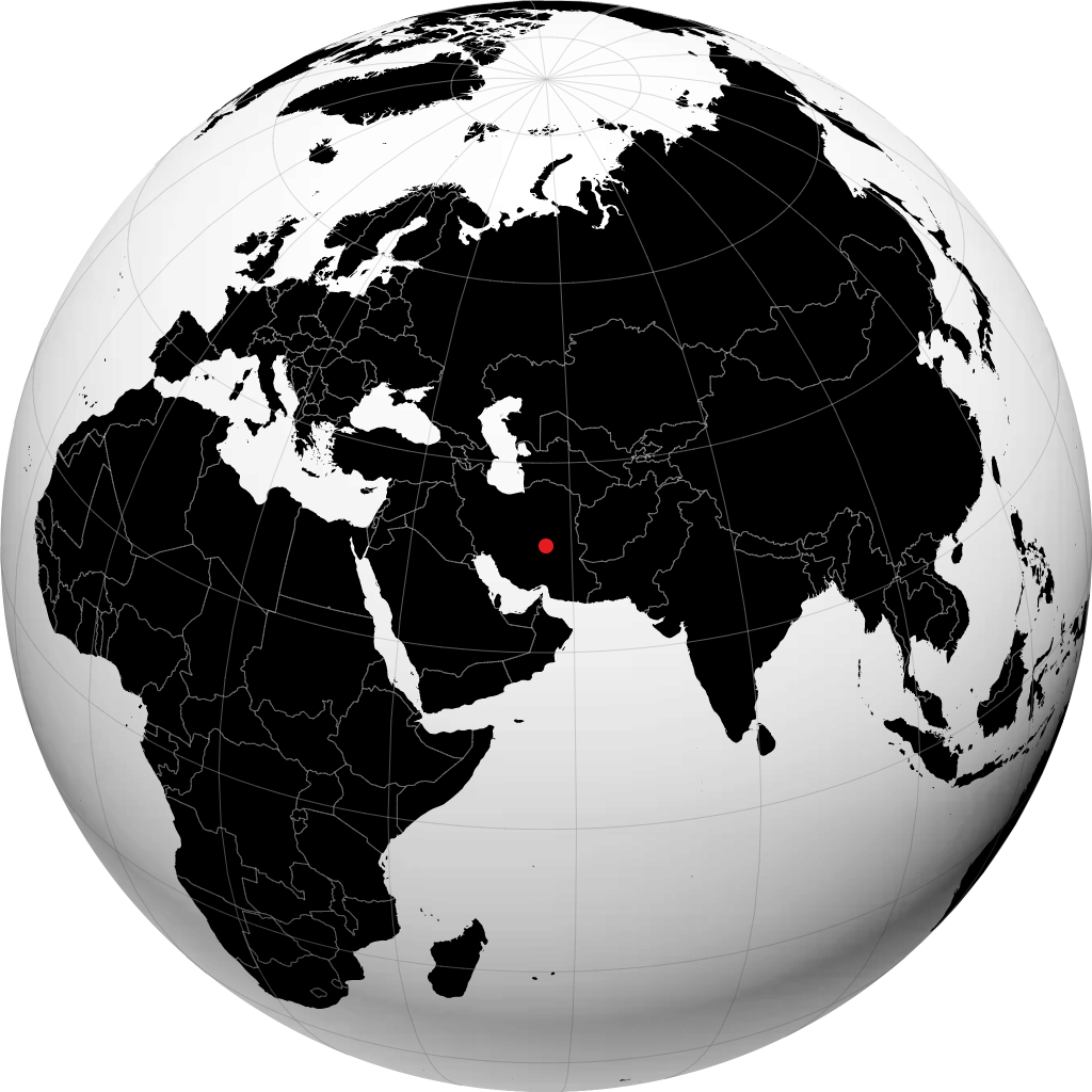 Ravar sur le globe