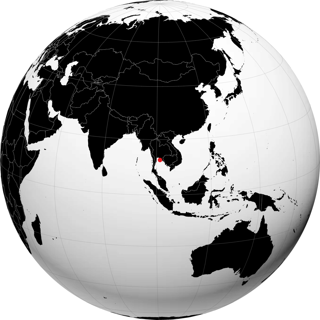 Rayong sur le globe
