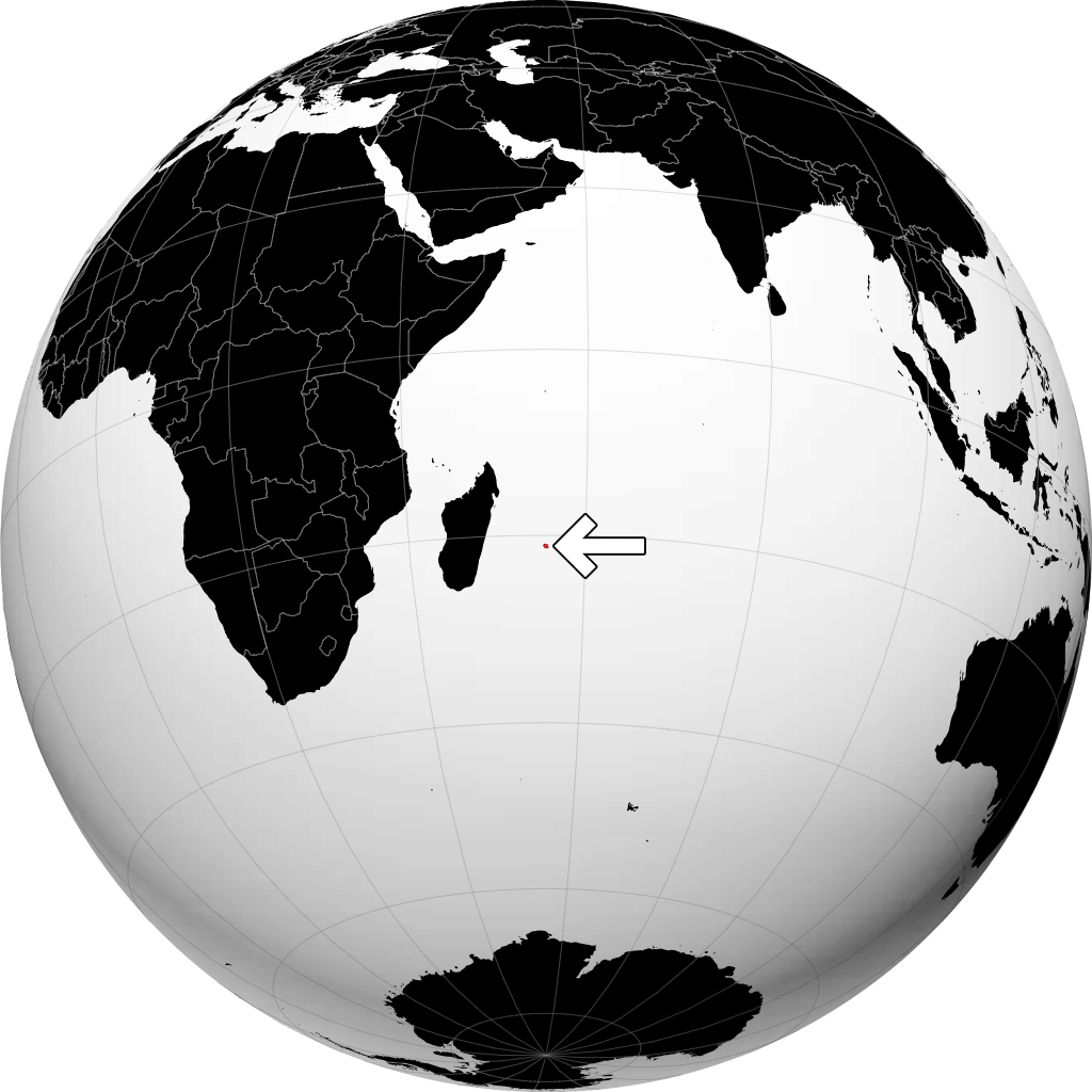 La Réunion sur le globe