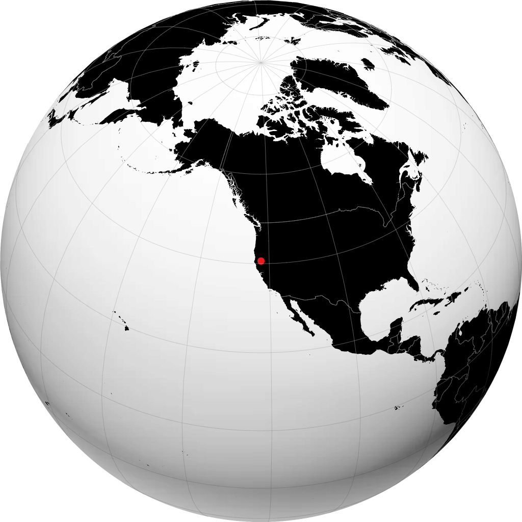 Redding sur le globe