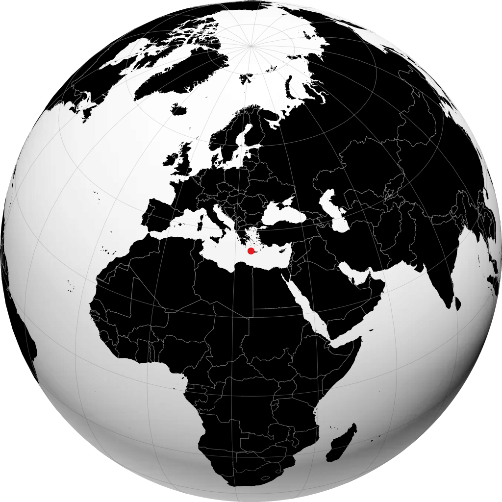 Réthymnon sur le globe
