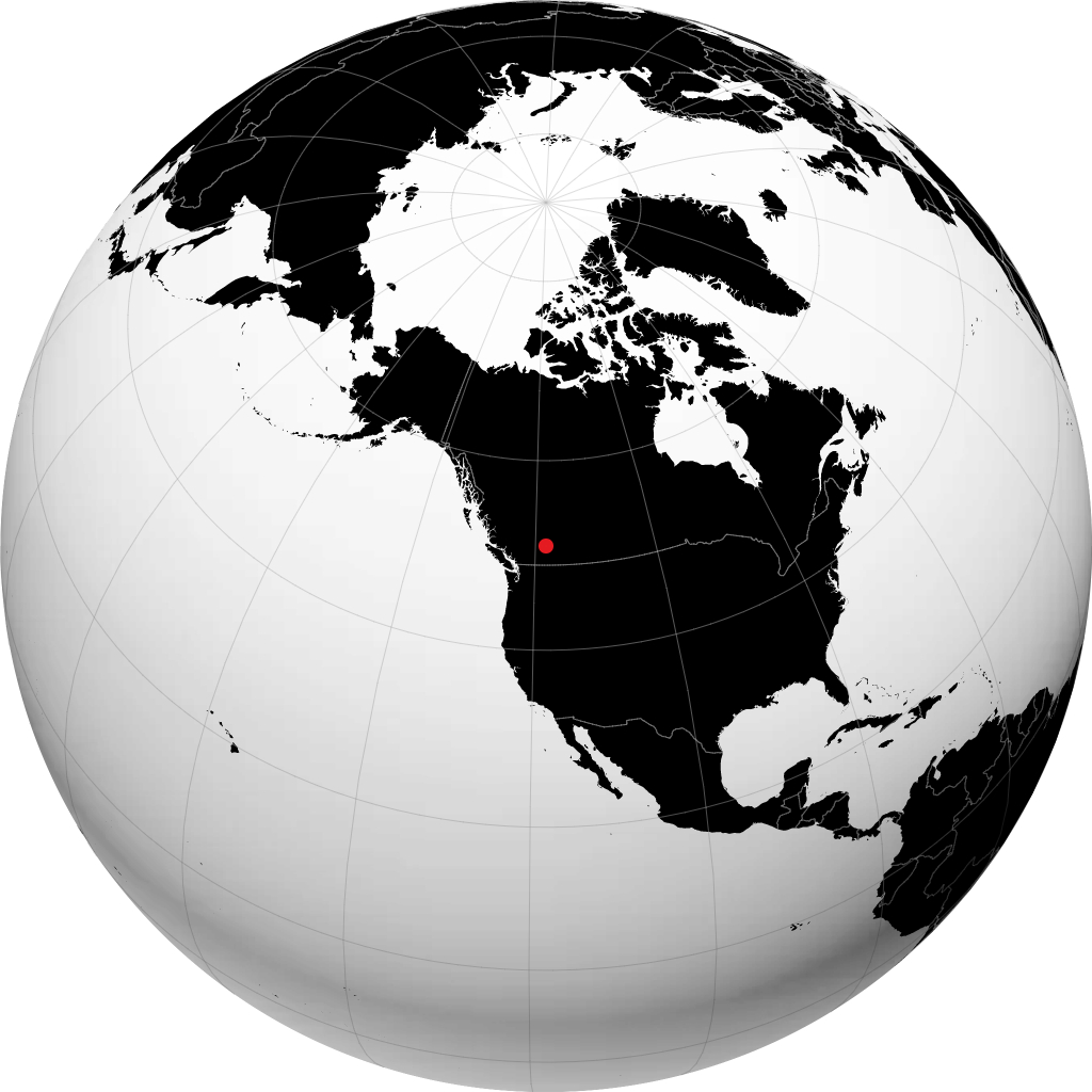 Revelstoke sur le globe