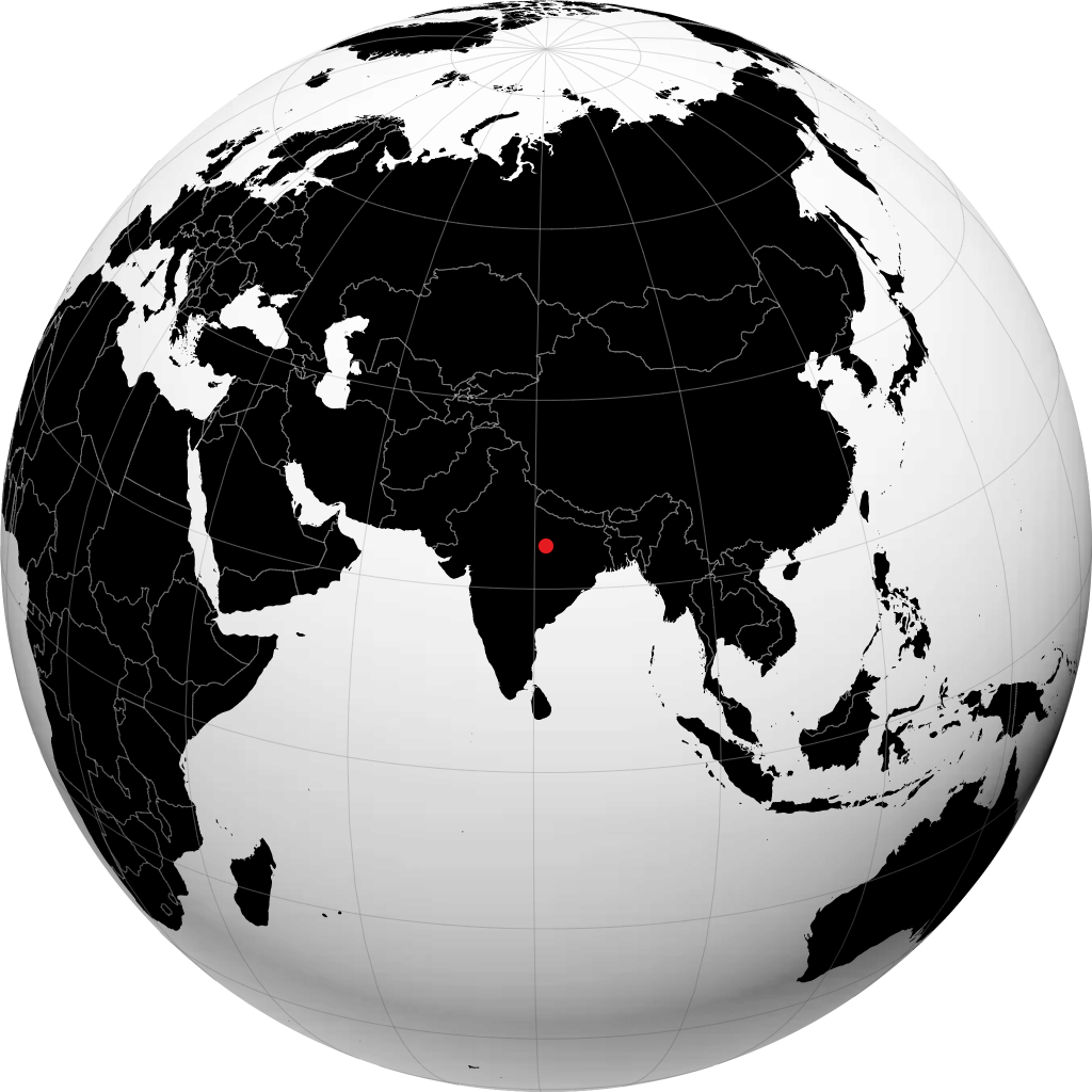 Rewa sur le globe
