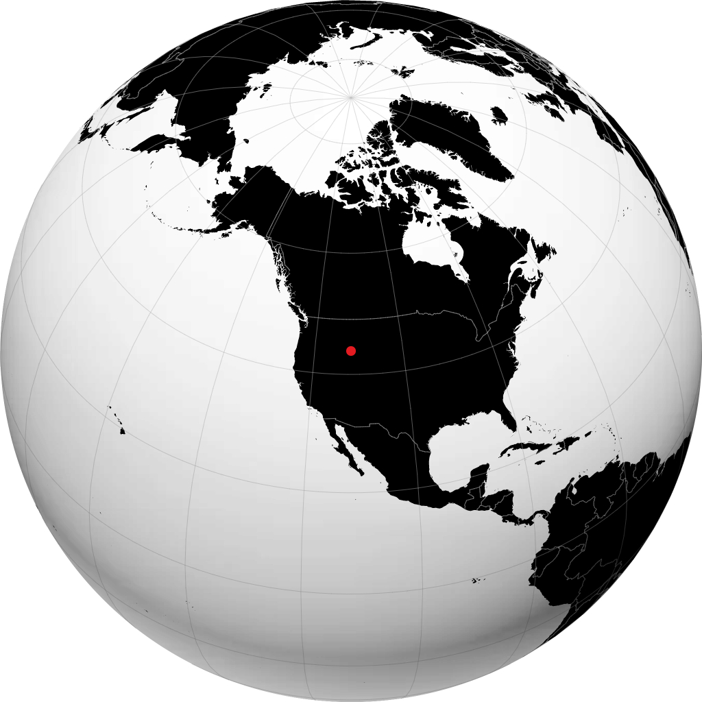 Rexburg sur le globe