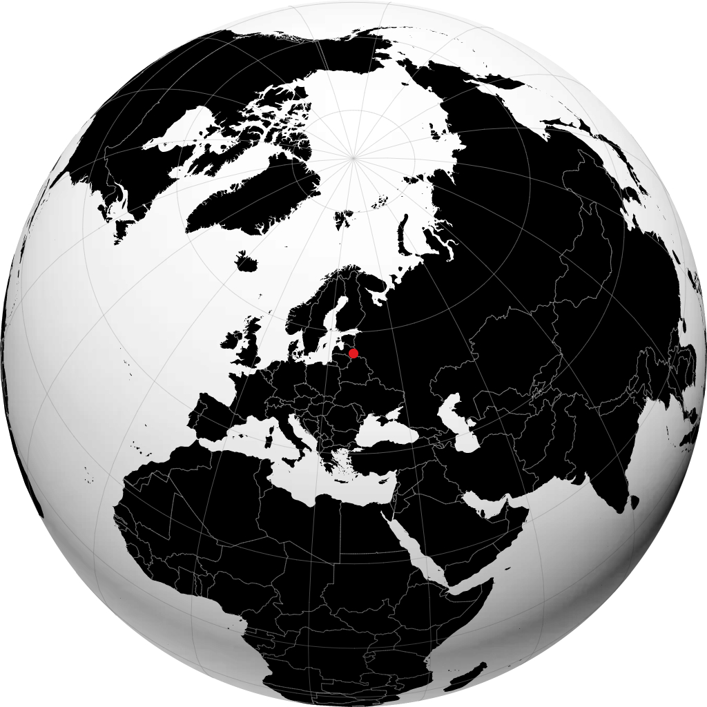 Rēzekne sur le globe