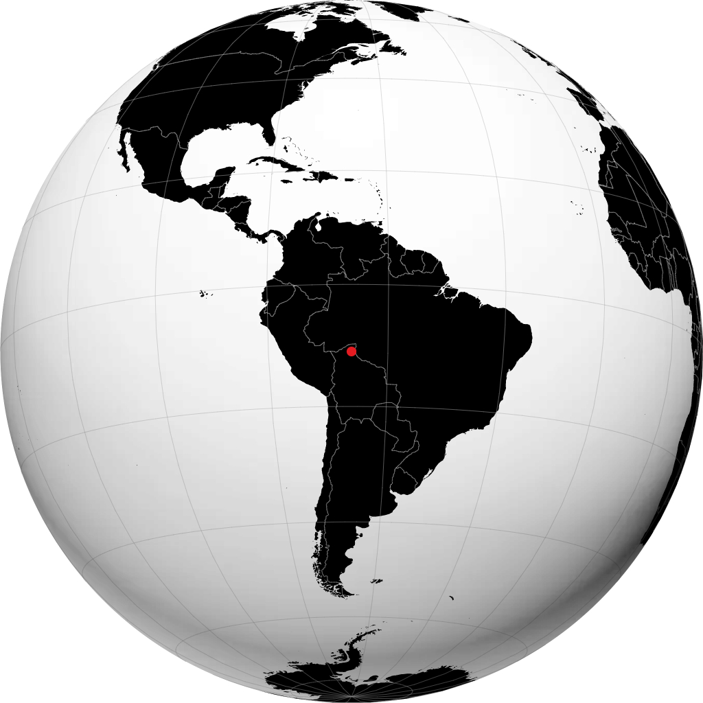Riberalta sur le globe