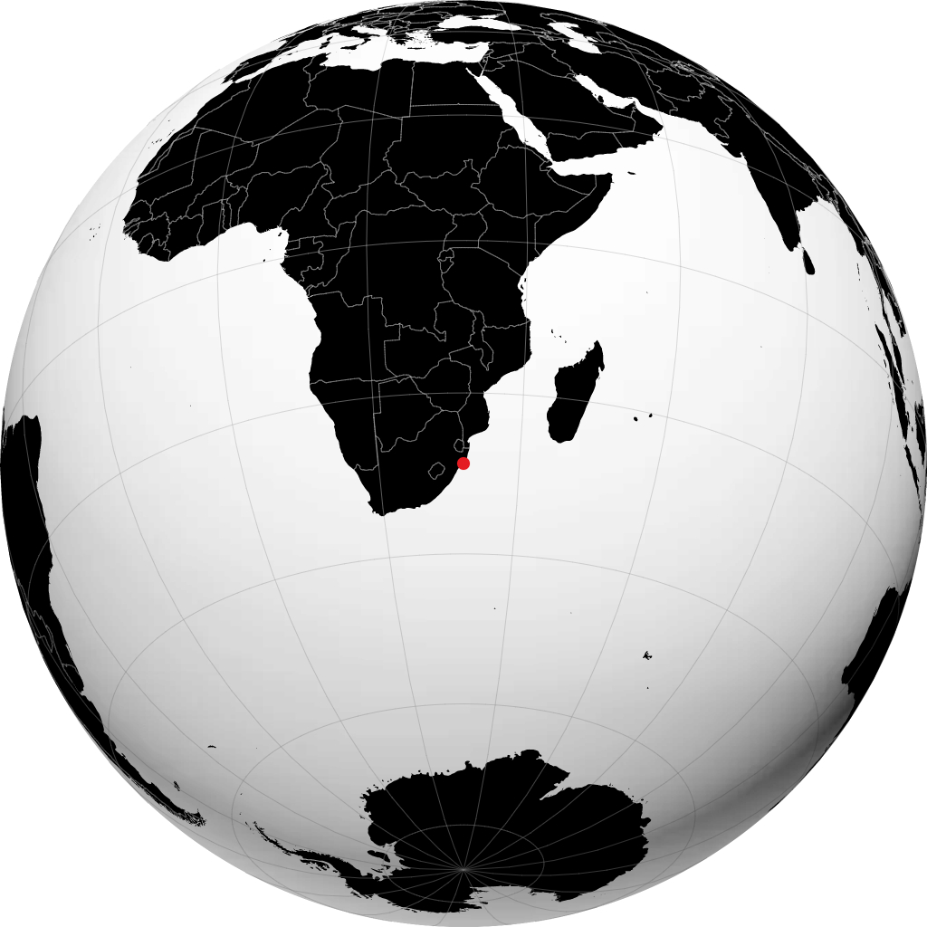 Richards Bay sur le globe