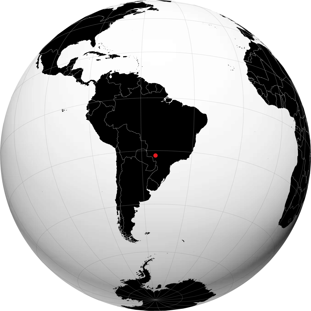 Rio Brilhante sur le globe