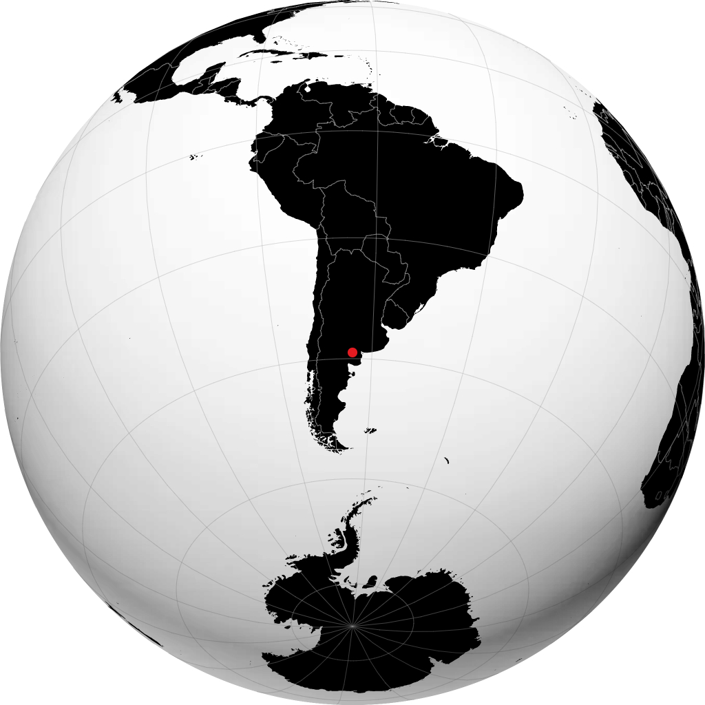 Rio Colorado sur le globe