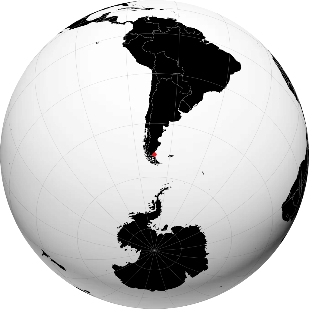 Río Gallegos sur le globe