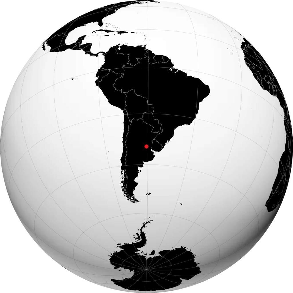 Rosario sur le globe