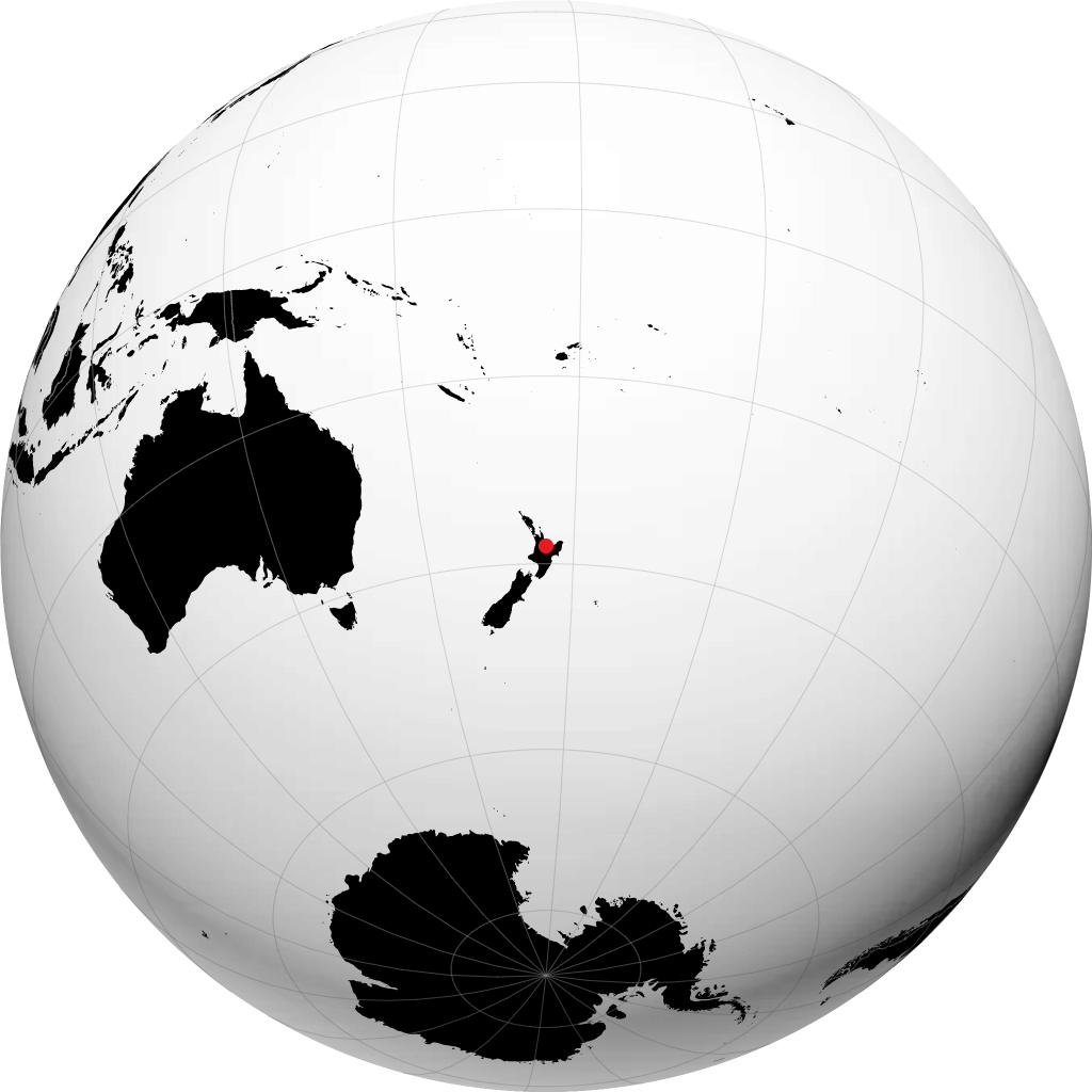 Rotorua sur le globe