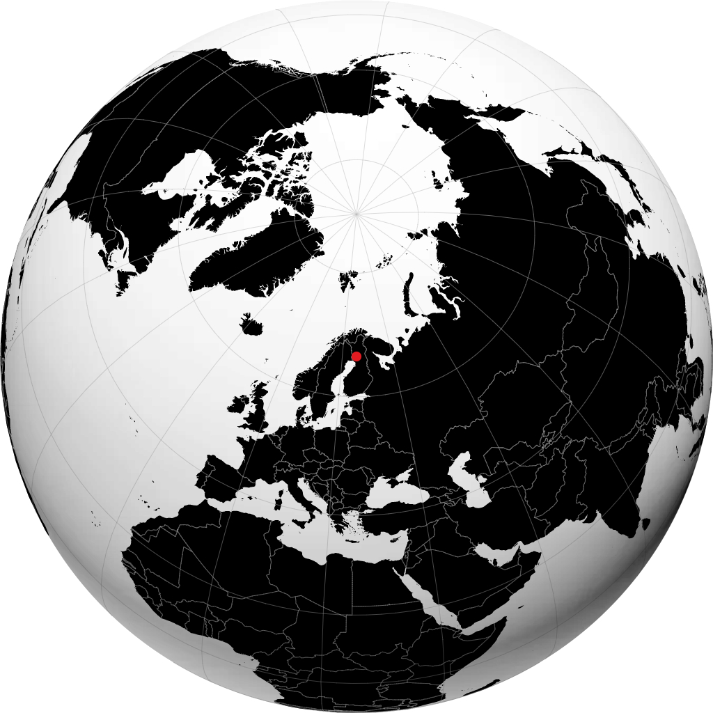 Rovaniemi sur le globe