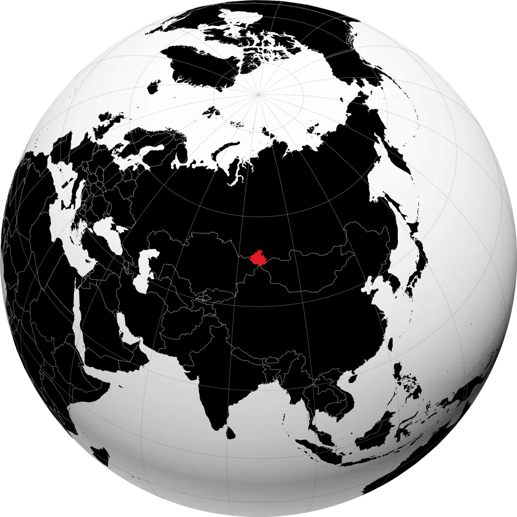 Altaï sur le globe