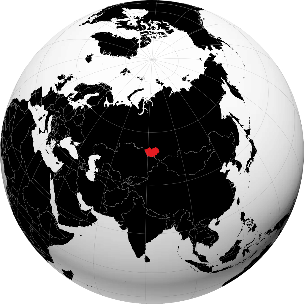 Territoire de l’Altaï sur le globe