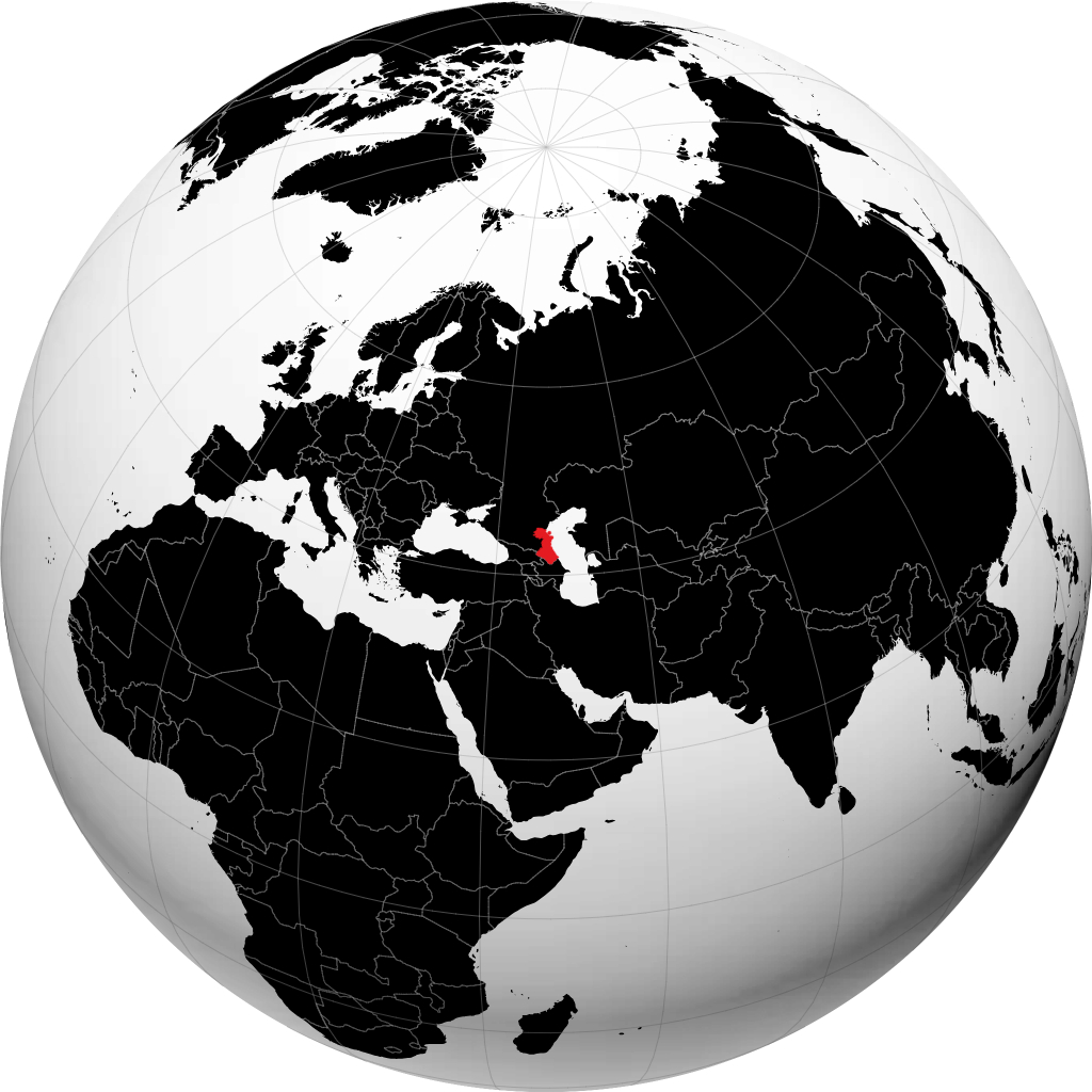 Daguestan sur le globe