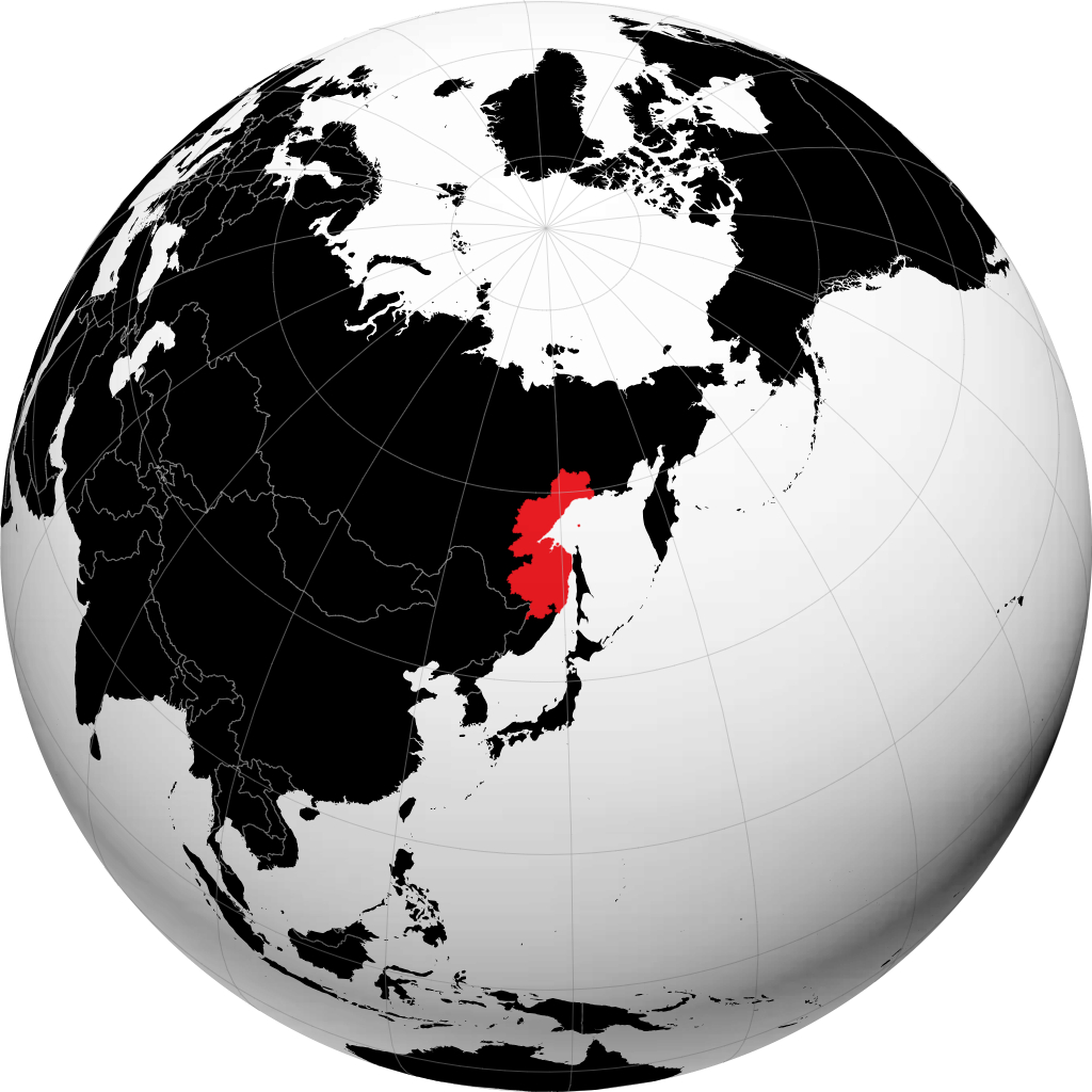 Kraï de Khabarovsk sur le globe