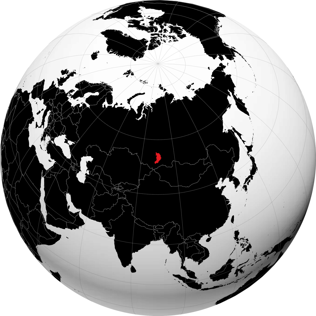 Khakassie sur le globe