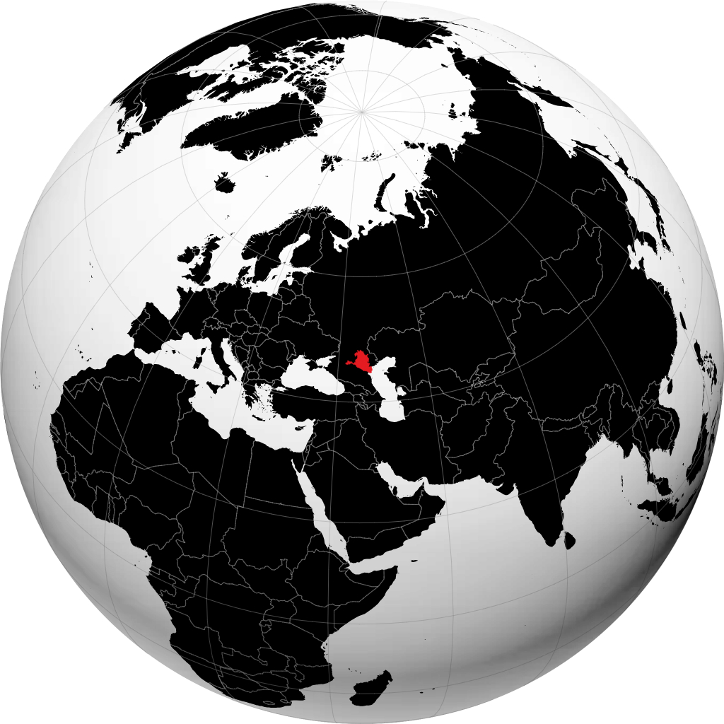 Kalmoukie sur le globe