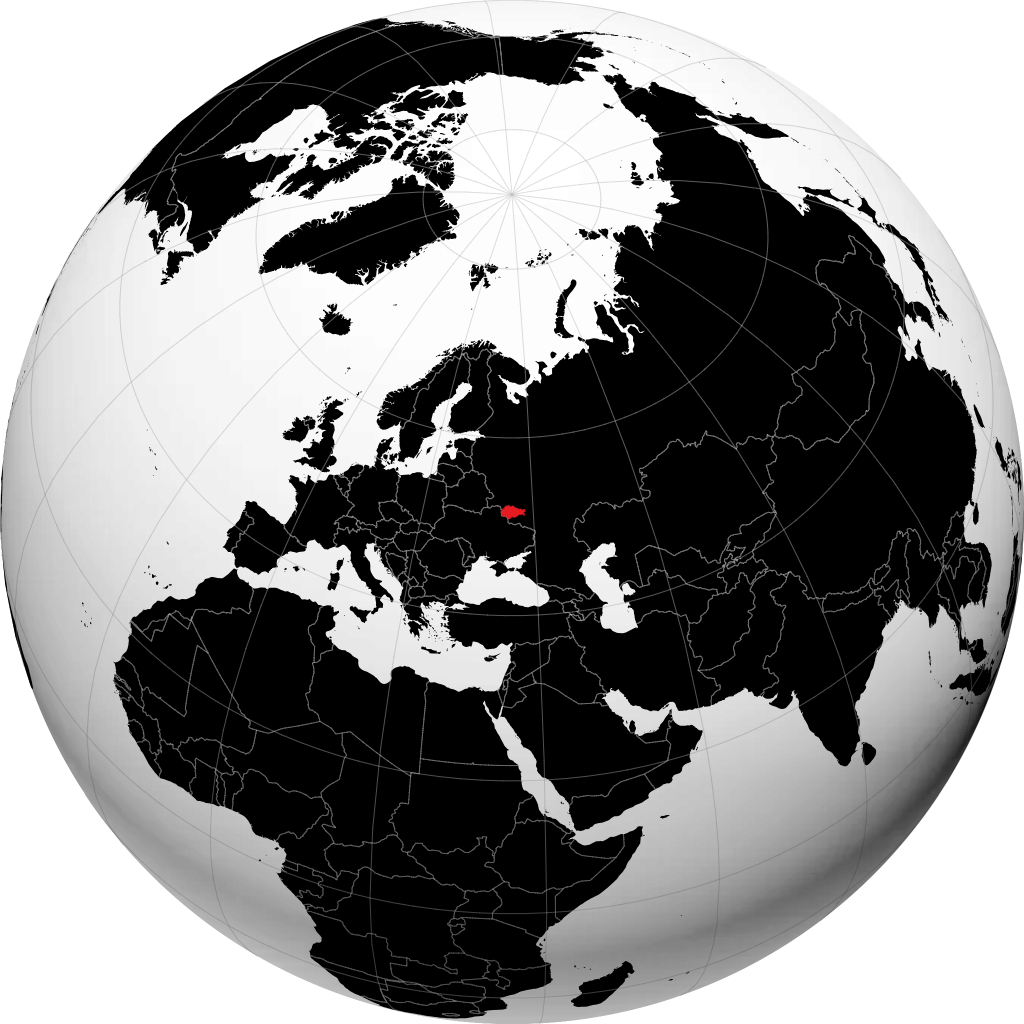 Oblast de Koursk sur le globe