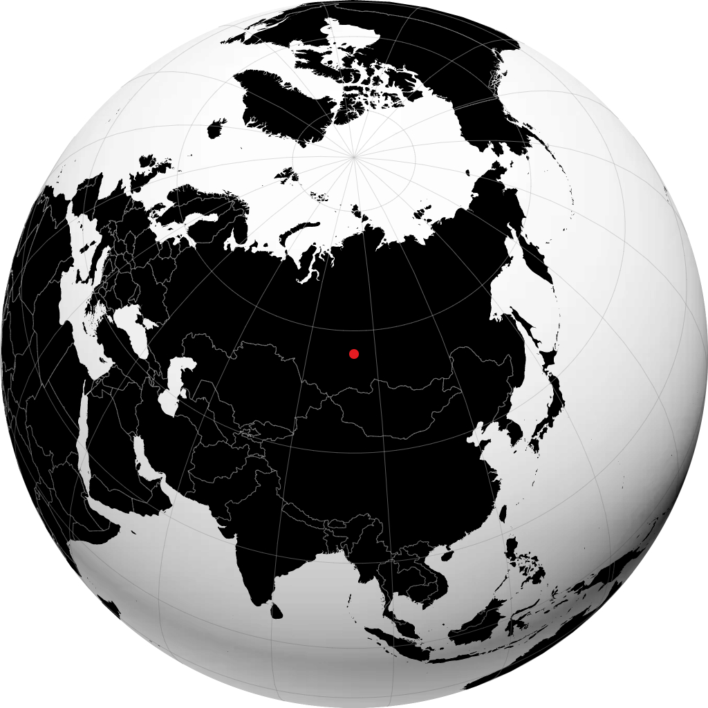 Zheleznogorsk sur le globe