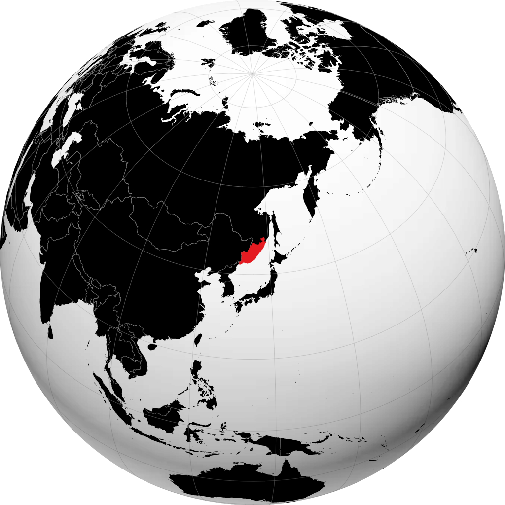 Kraï du Primorié sur le globe