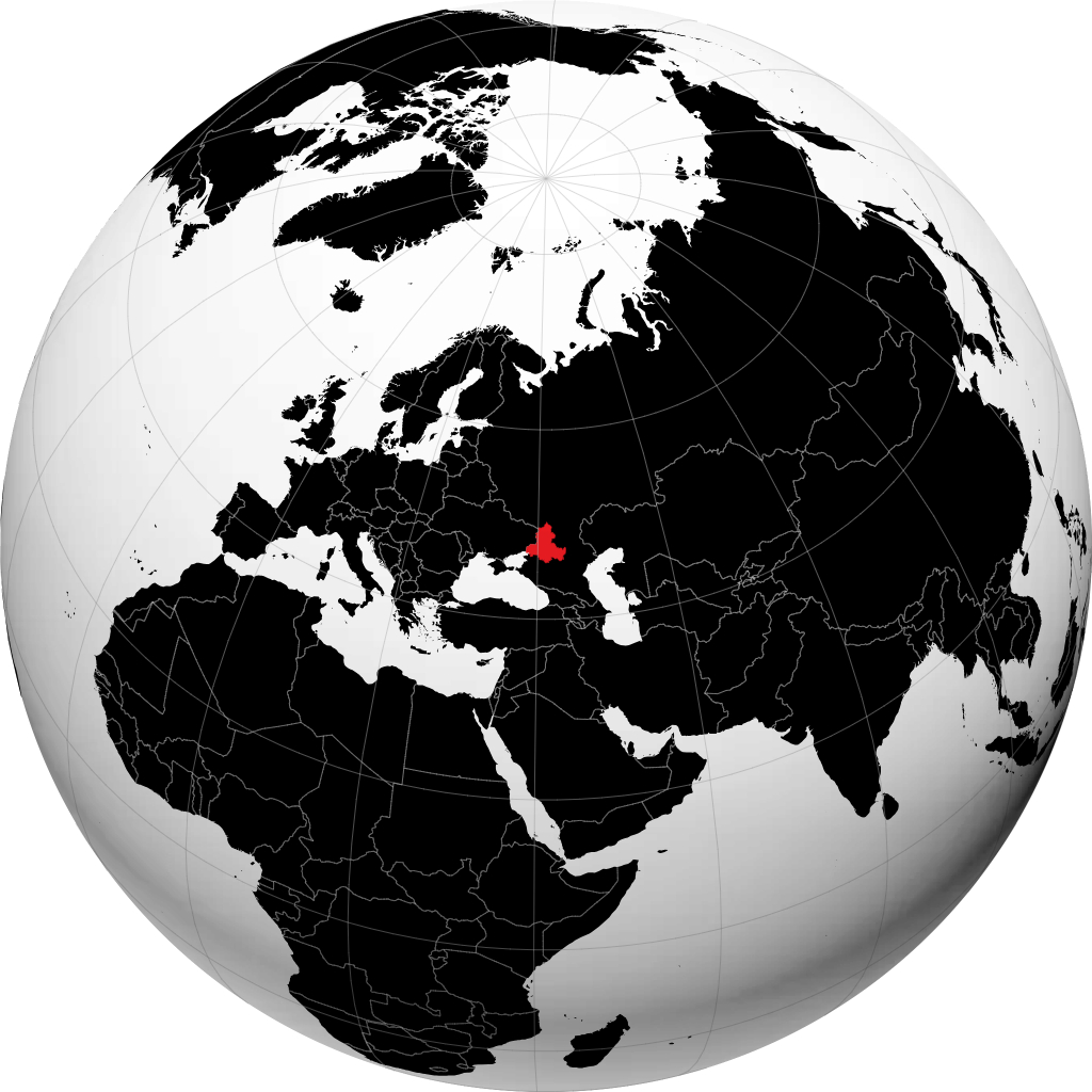 Oblast de Rostov sur le globe