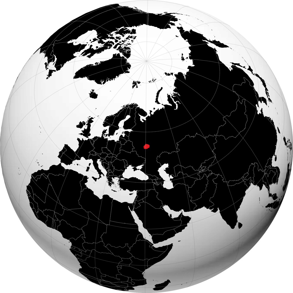 Oblast de Riazan sur le globe