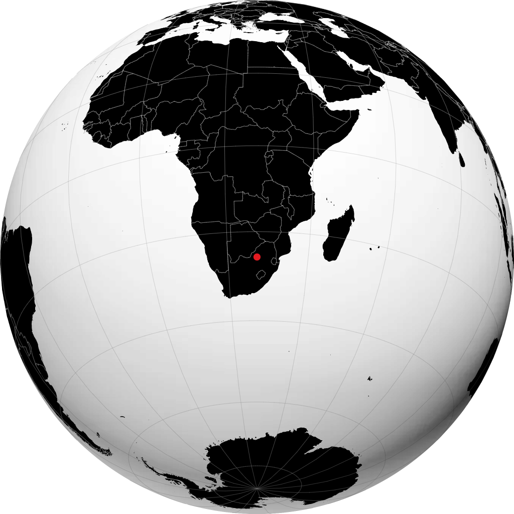 Rustenburg sur le globe