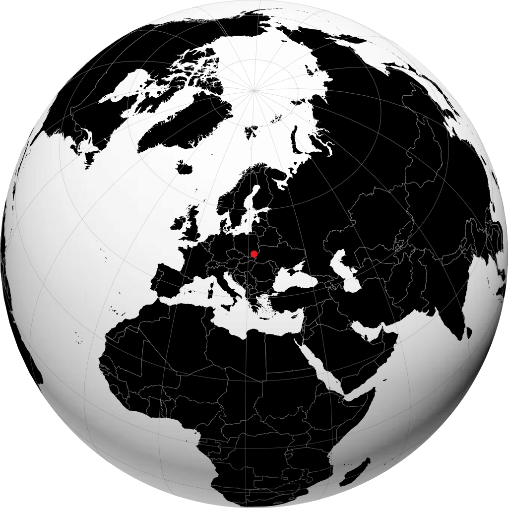 Rzeszów sur le globe