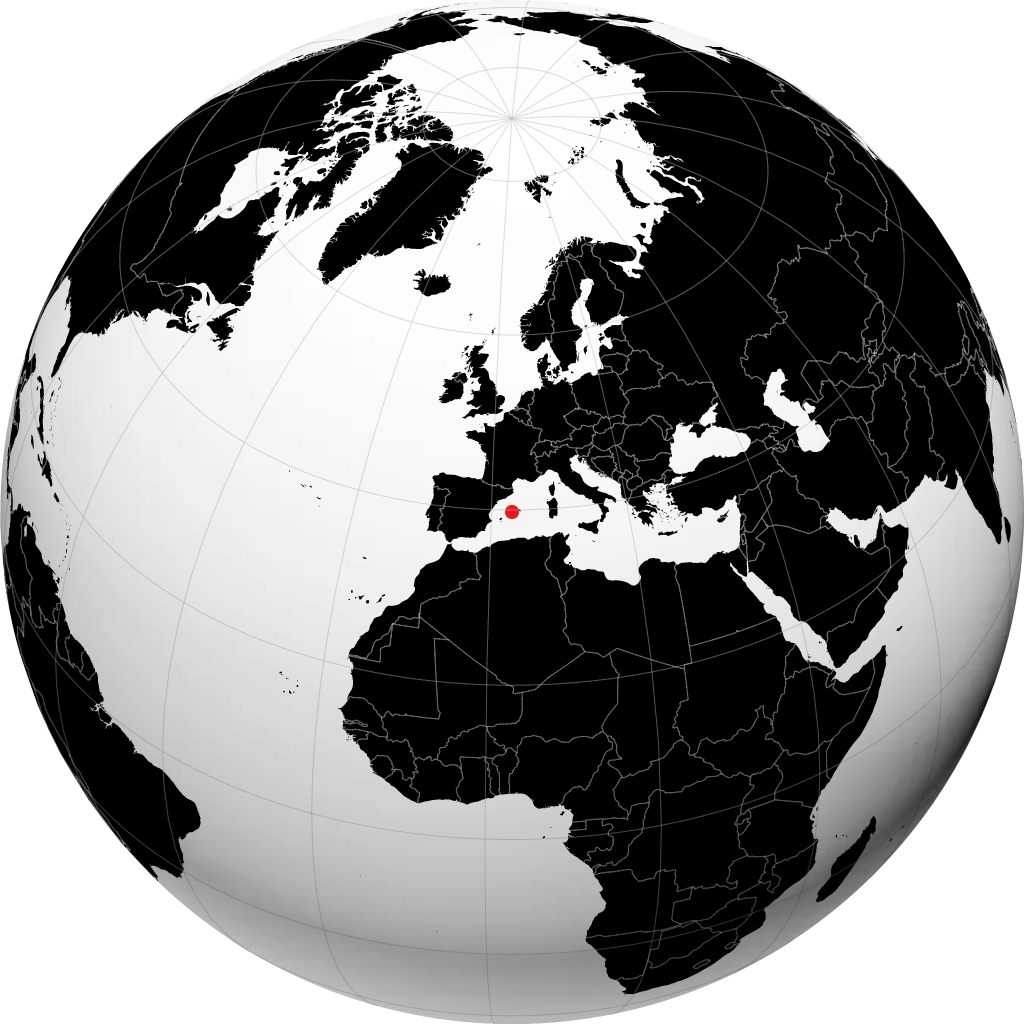 Sa Pobla sur le globe