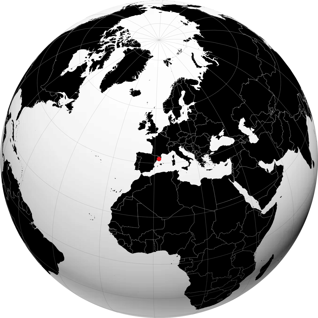 Sabadell sur le globe