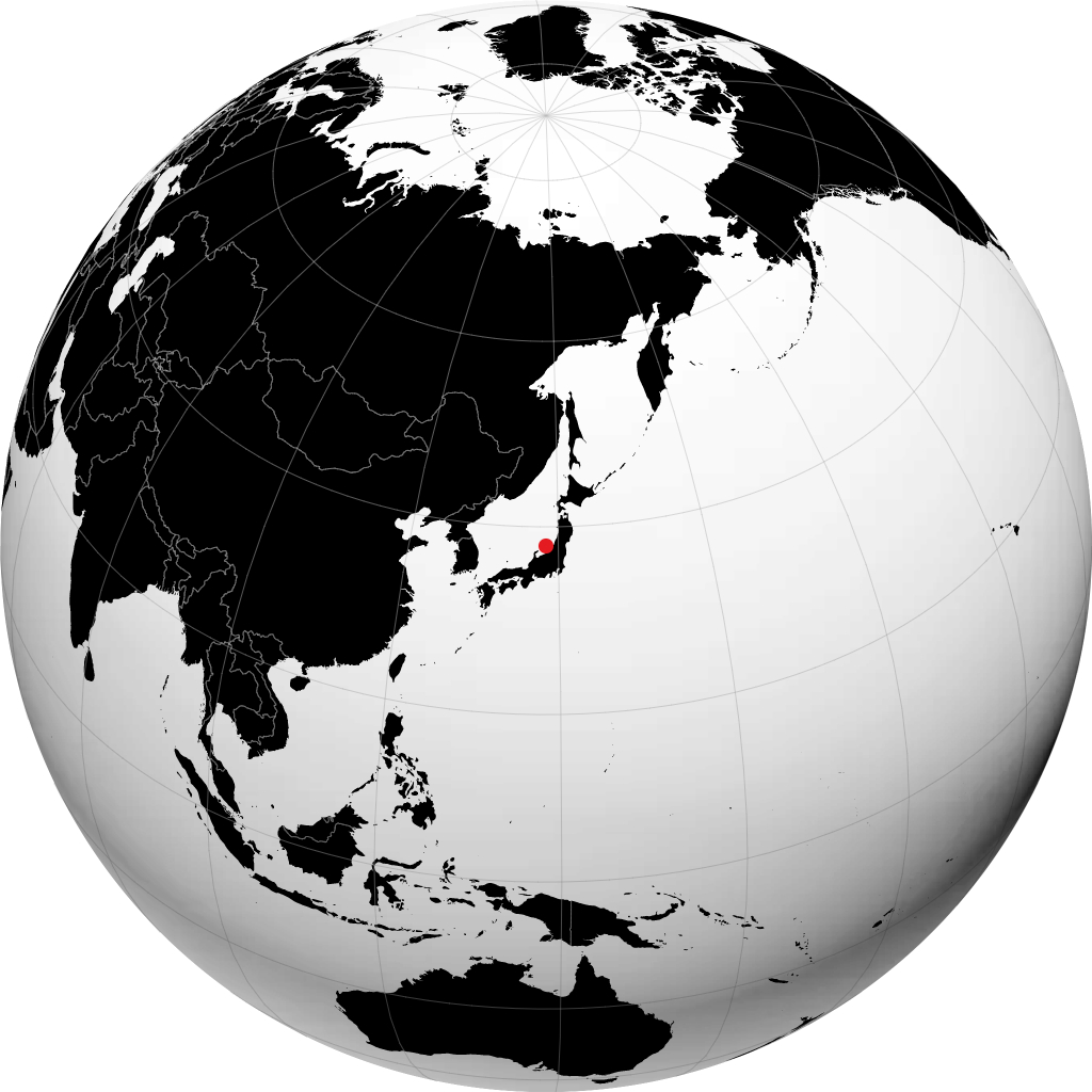 Sado sur le globe