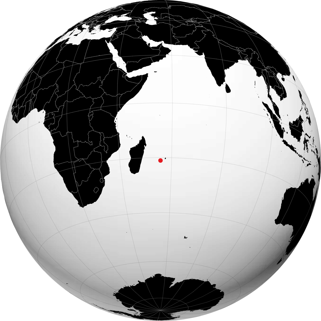 Saint-Benoît sur le globe