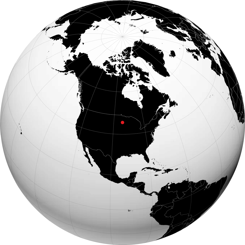 Saint Cloud sur le globe