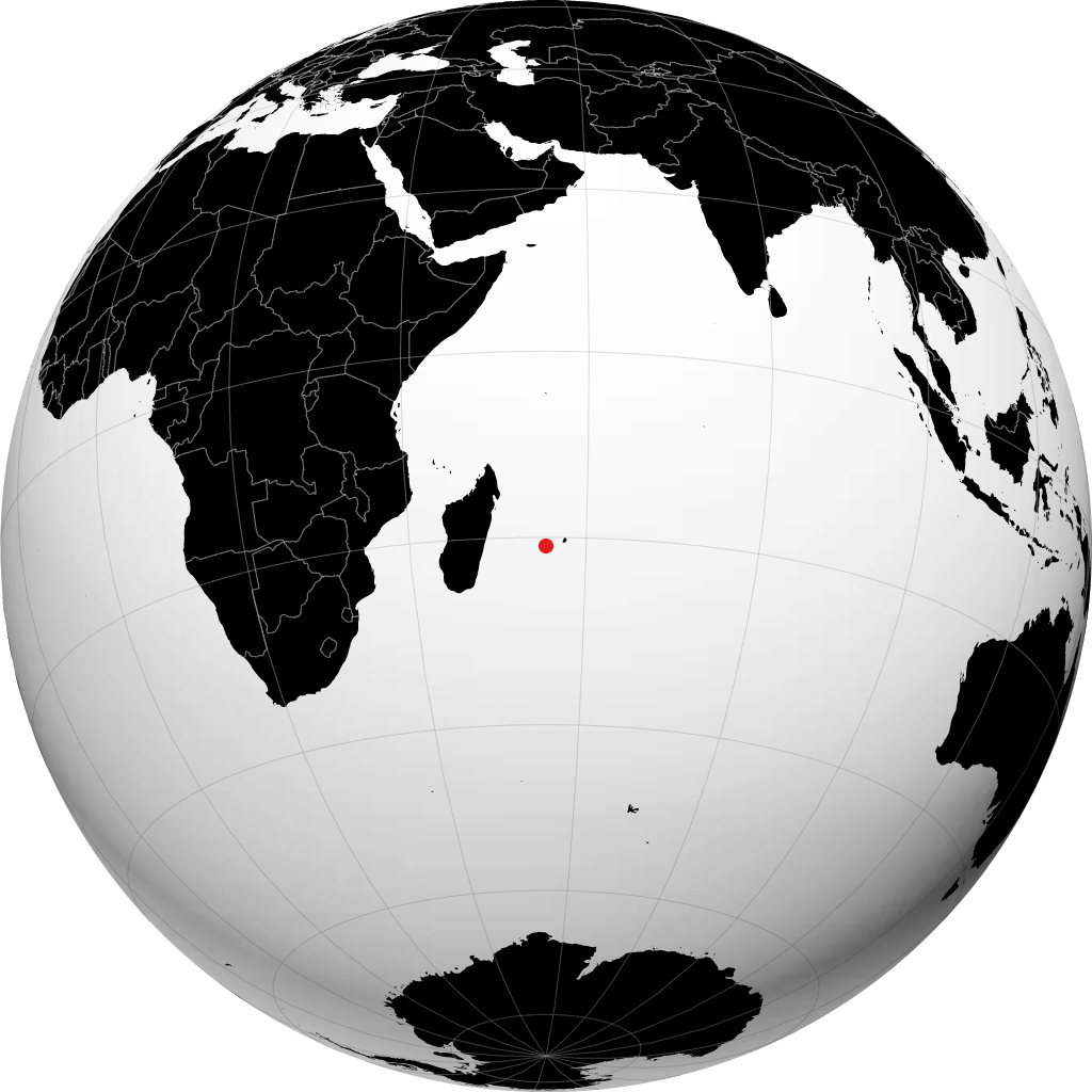 Saint-Denis sur le globe