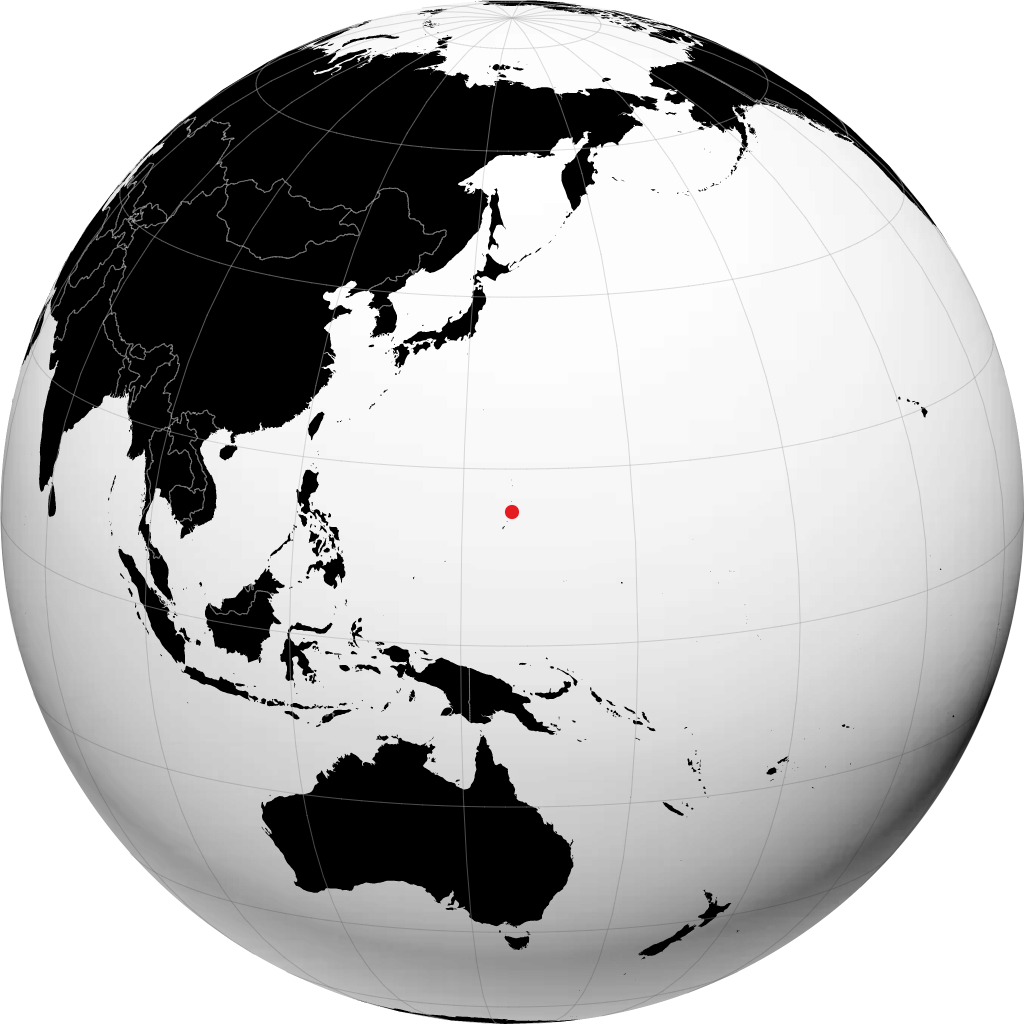 Saipan sur le globe