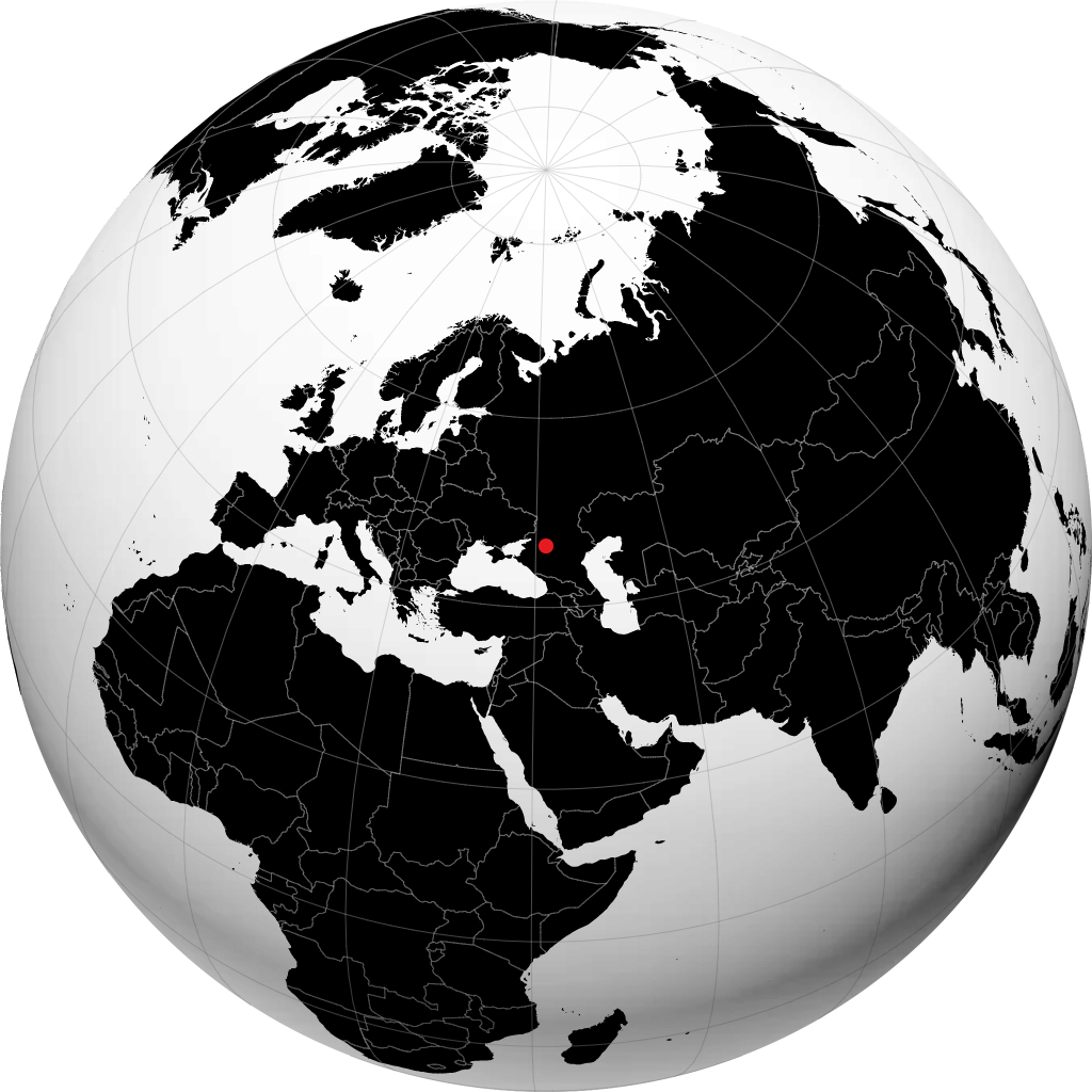 Salsk sur le globe