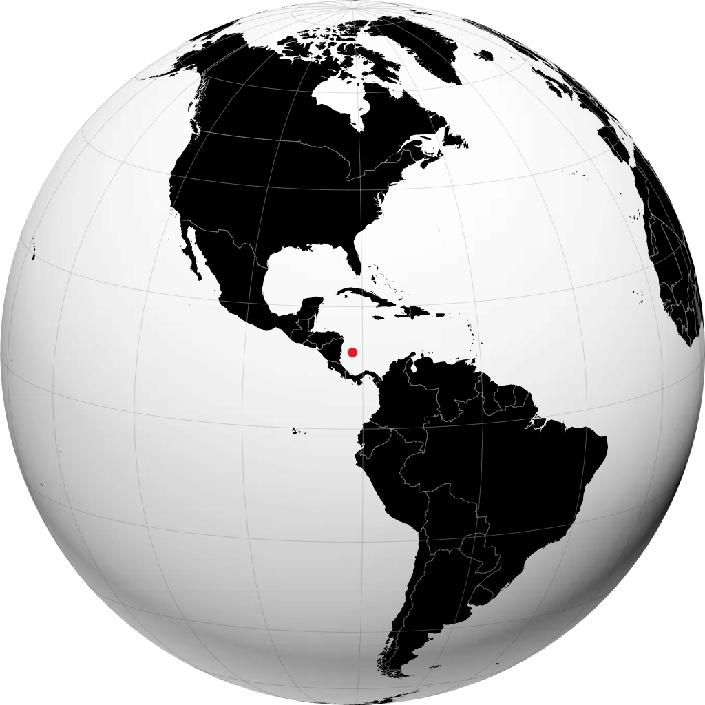 San Andrés sur le globe