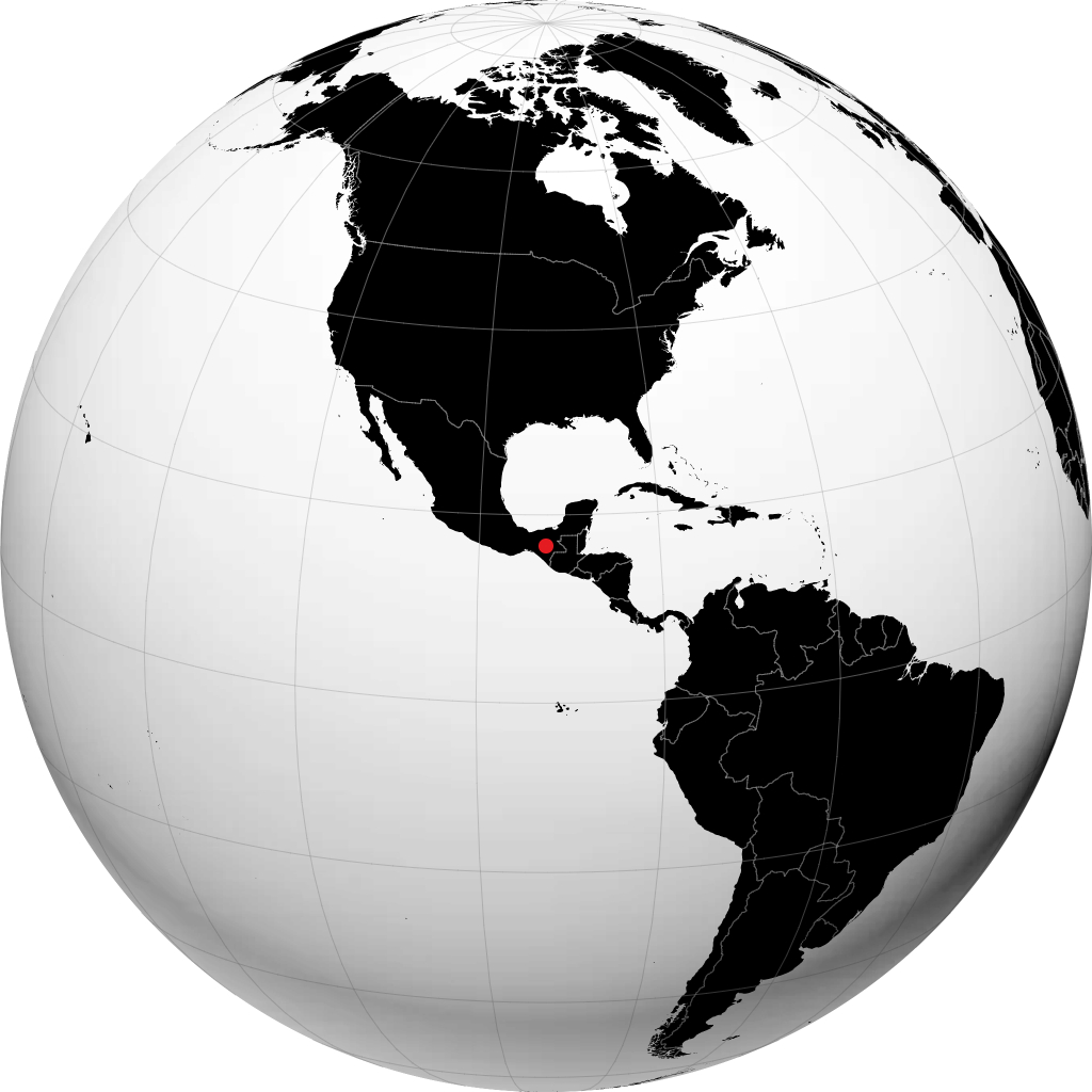San Cristóbal de las Casas sur le globe