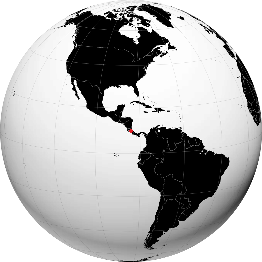 San José sur le globe