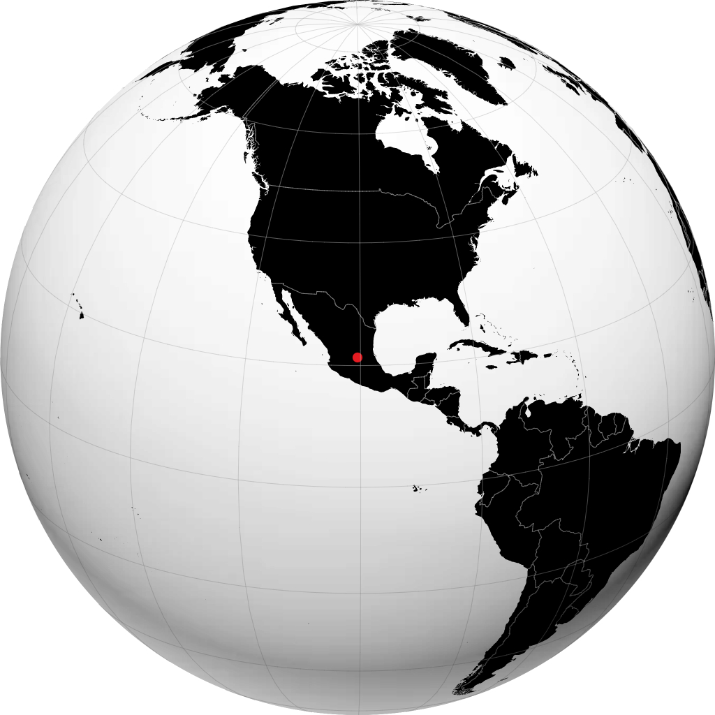 San Luis de la Paz sur le globe
