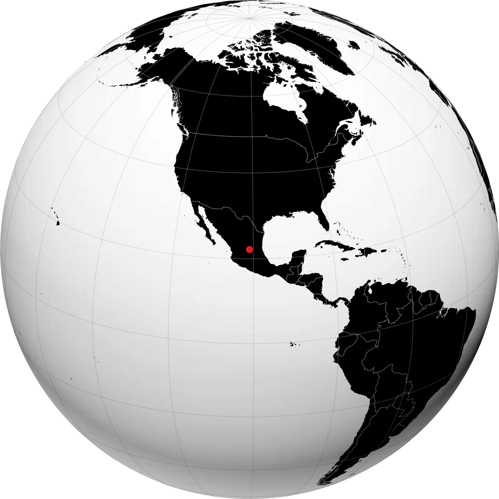 San Luis Potosí sur le globe