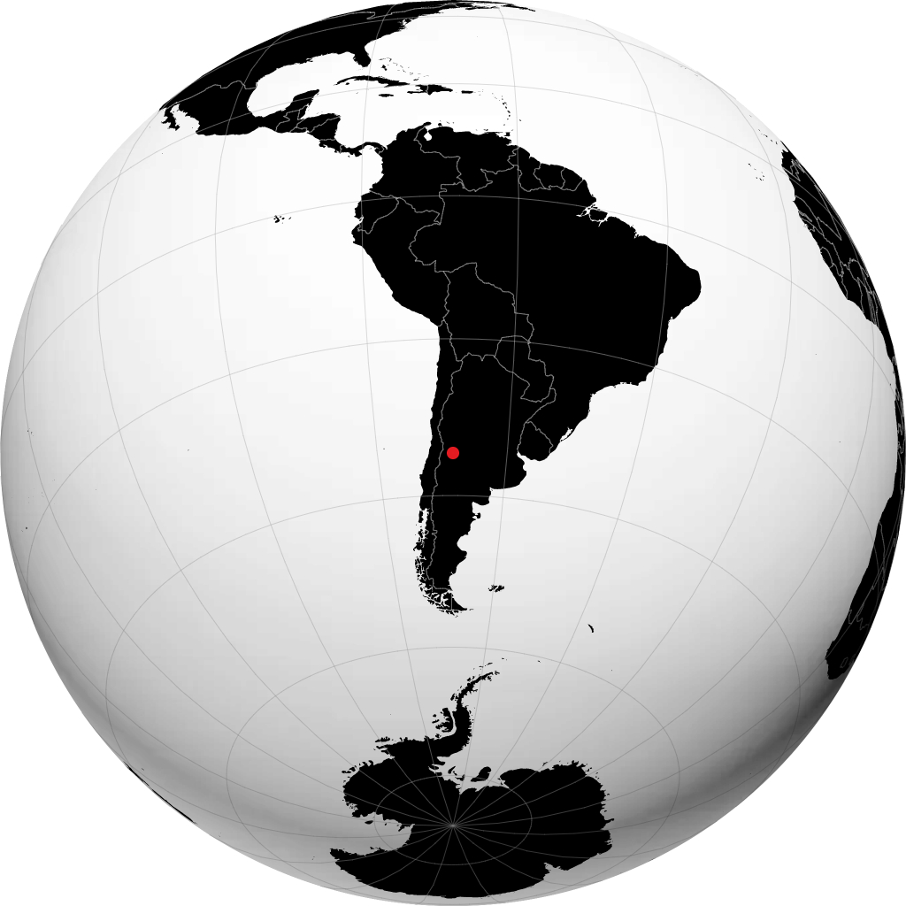 San Rafael sur le globe