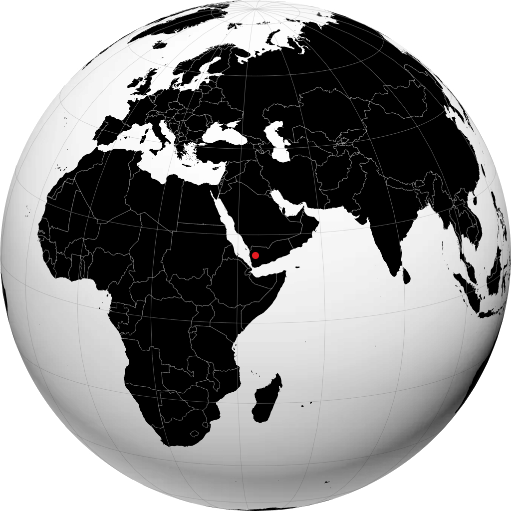 Sanaa sur le globe