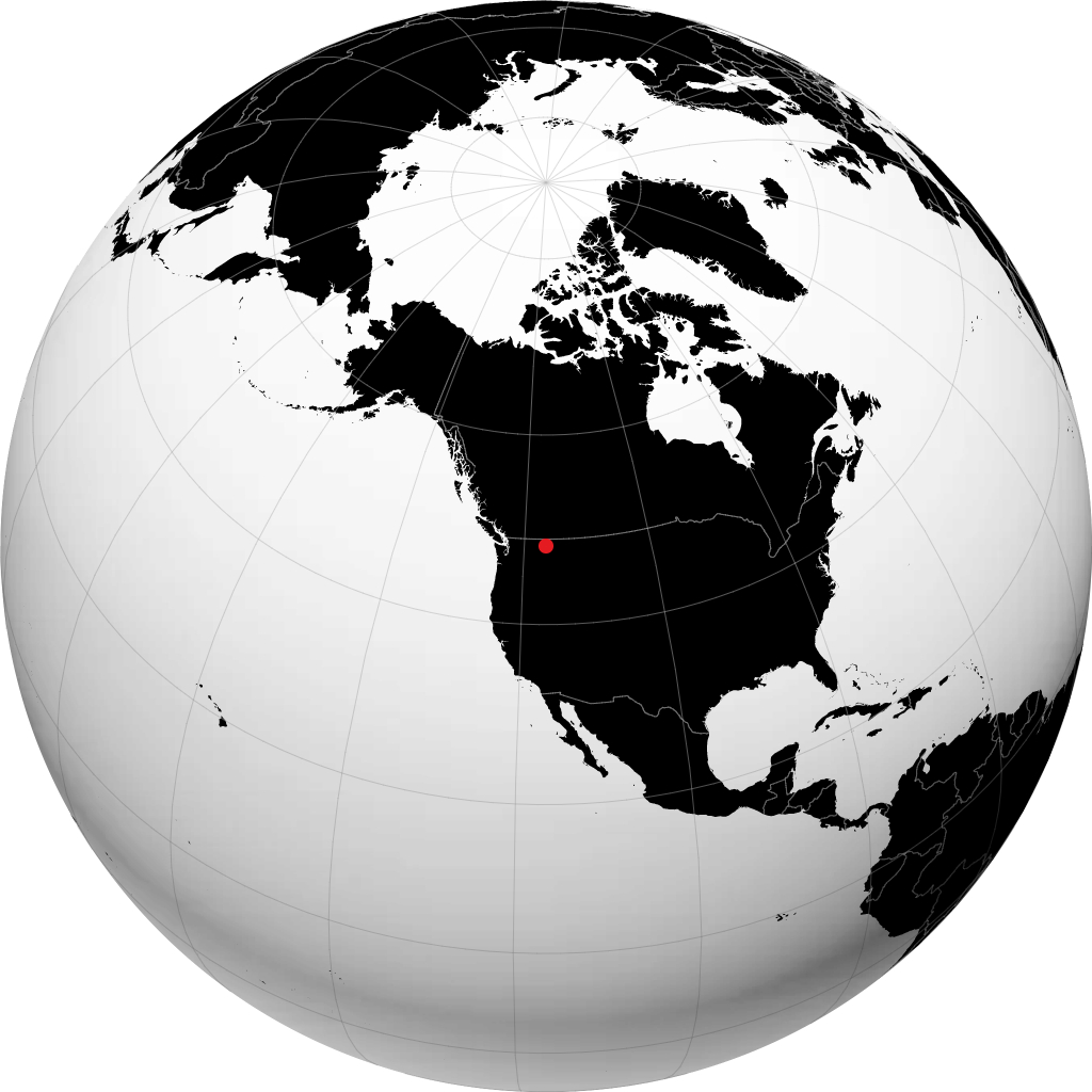 Sandpoint sur le globe
