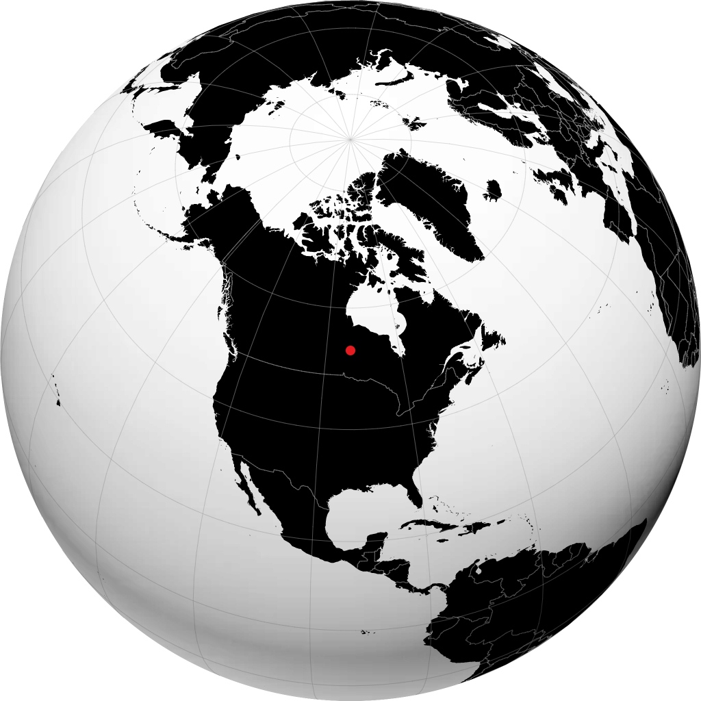 Sandy Lake sur le globe